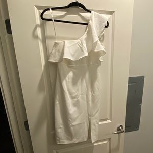 Bardot white one shoulder dress